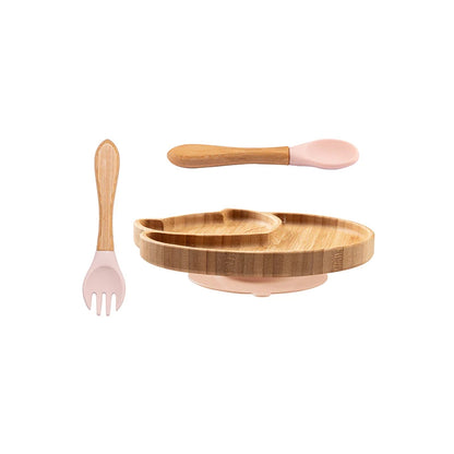 Personalised Bamboo Baby/Toddler Feeding Set (3 Pieces) - Fox