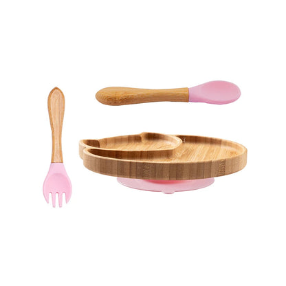 Personalised Bamboo Baby/Toddler Feeding Set (3 Pieces) - Fox