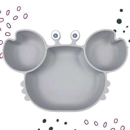 Hungry Crab - Silicone Baby Feeding Plate (Not Personalised)