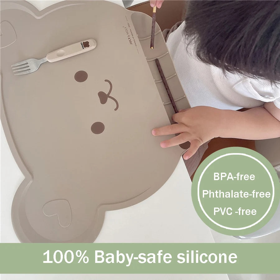 Silicone Placemat with Food Catcher (6+ months)-Little Travellers