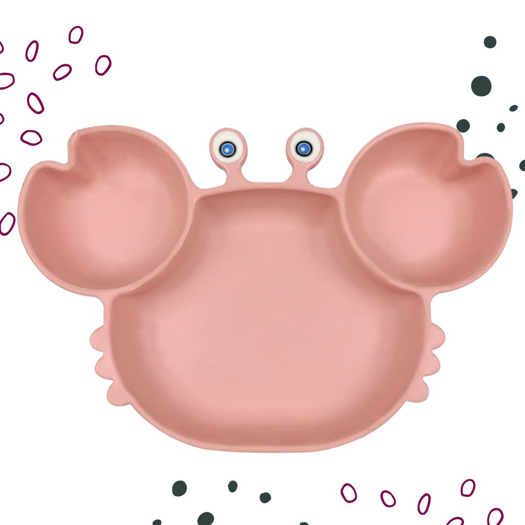 Hungry Crab - Silicone Baby Feeding Plate (Not Personalised)