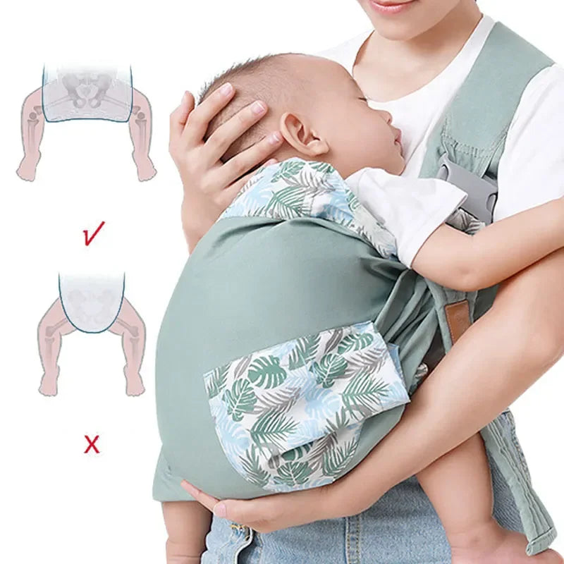 2-in-1 Premium Baby Carrier Sling & Breastfeeding Cover-Little Travellers