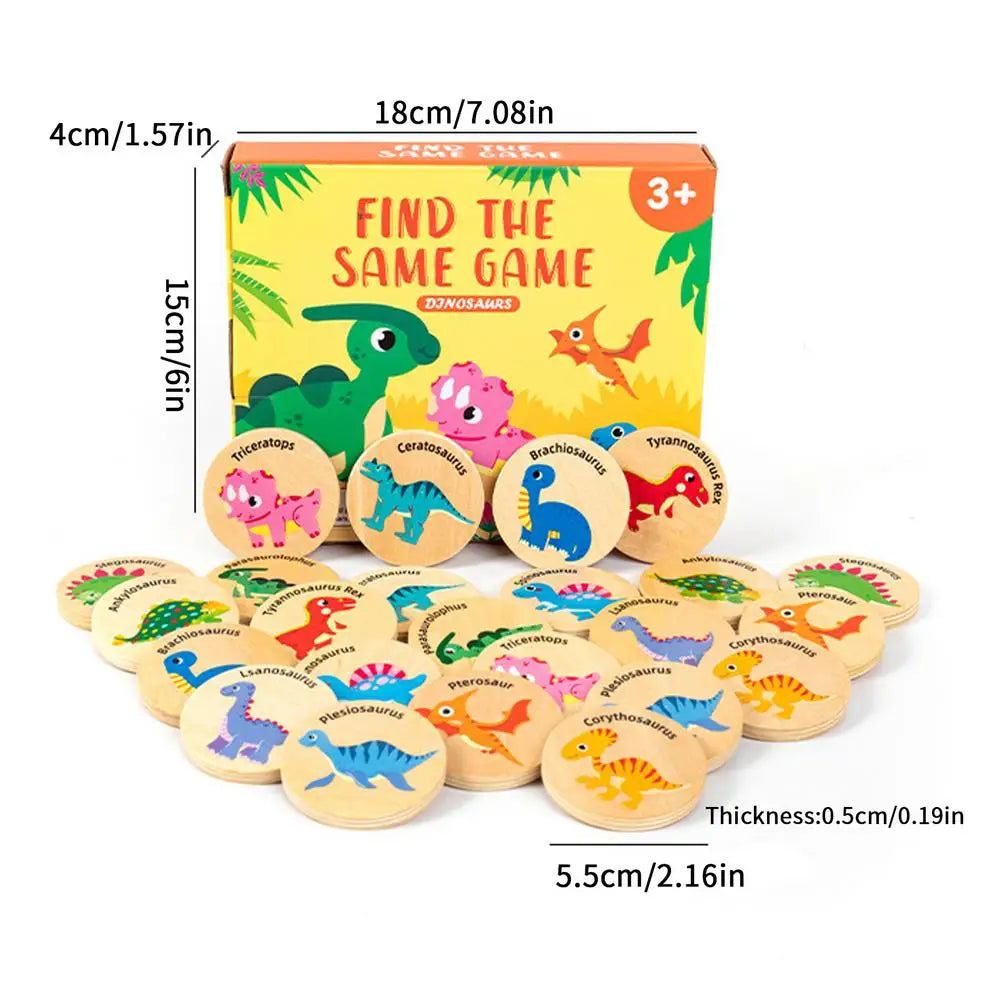 Wooden Dinosaur Memory Game (3+ years)