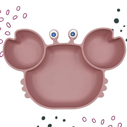 Hungry Crab - Silicone Baby Feeding Plate (Not Personalised)