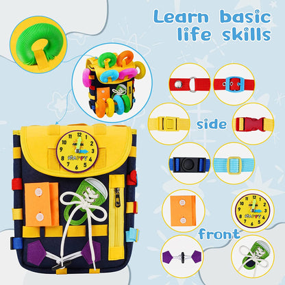 Felt Montessori Activity Backpack/Bag (3+ years)-Little Travellers