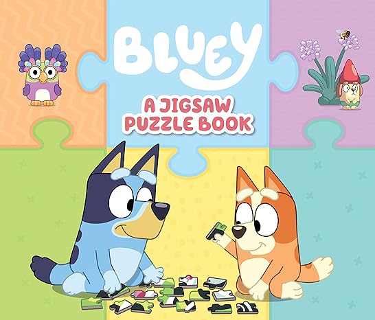 Bluey - A Jigsaw Puzzle Book: 4 Double-sided Puzzles Hardcover – Picture Book (3-5 years)-Little Travellers