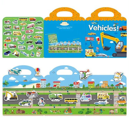 Arts & Craft - Sticker Book - Vehicles (3+ Years)