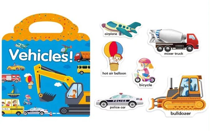 Arts & Craft - Sticker Book - Vehicles (3+ Years)