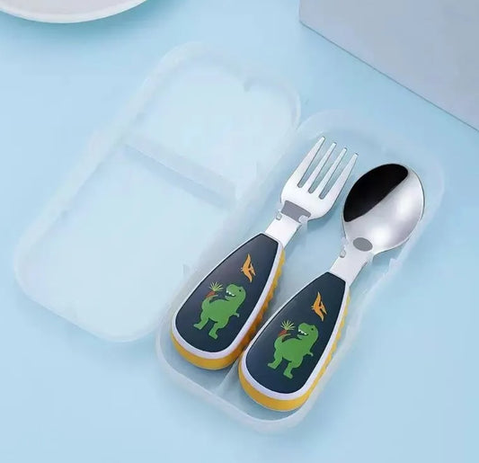 Toddler Stainless Steel Dinosaur Cutlery