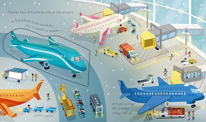 Usborne - Peep Inside How a Plane Works Board book (3-5 years)